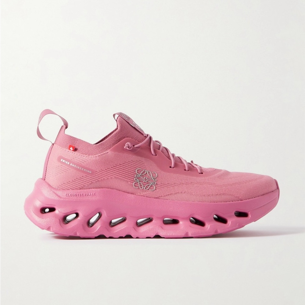 LOEWE + ON Cloudtilt stretch recycled-knit sneakers